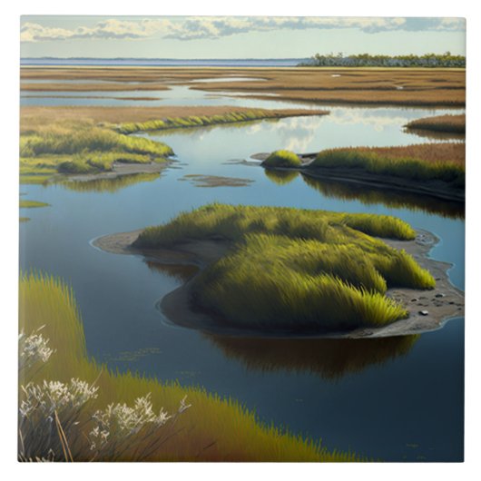 Coastal Tranquility Tegeltje (Voorkant)