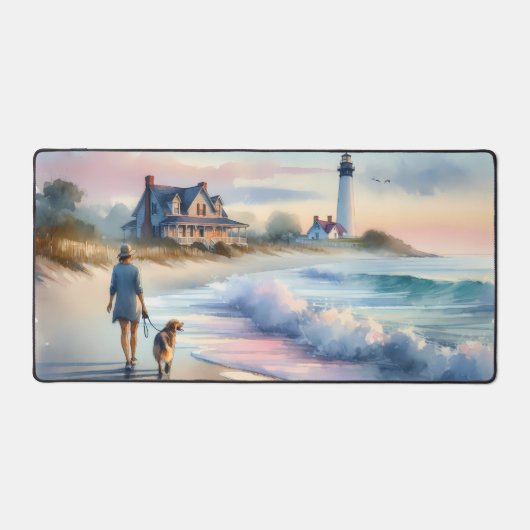 Coastal Walk to Lighthouse at Sunset (Recto)