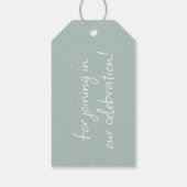 Coastal Watercolor Crab Personalized Cadeaulabel (Achterkant)