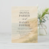 Coastal Watercolor Destination Wedding  Kaart (Staand voorkant)