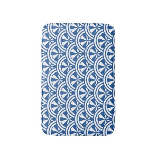 Coastal Waves Pattern - De Witte Lotus Badmat (Voorkant Verticaal)
