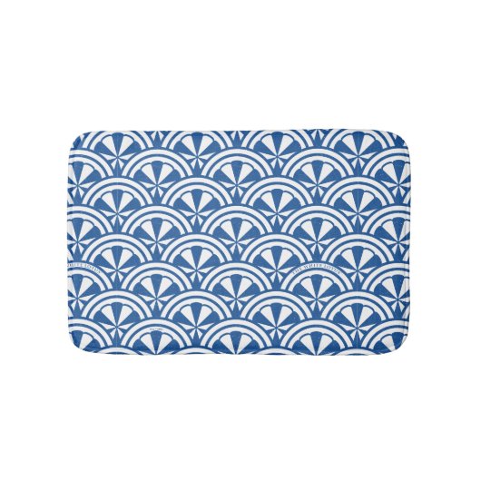 Coastal Waves Pattern - De Witte Lotus Badmat (Voorkant)