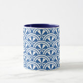 Coastal Waves Pattern - De Witte Lotus Mok (Midden)