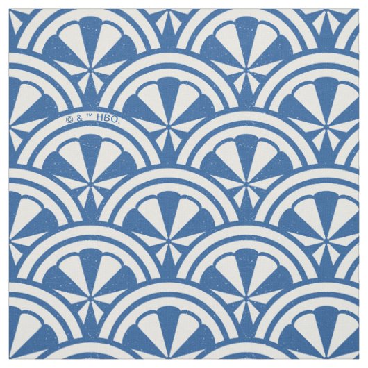 Coastal Waves Pattern - De Witte Lotus Stof (Swatch)