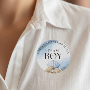 Coastal We Shell Sea Team Jongen Ronde Sticker