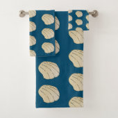 Coastal Zee Shell Pattern Bad Handdoek (Insitu)