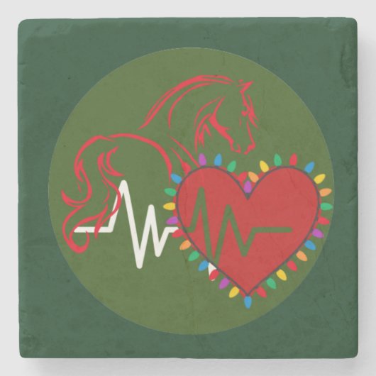  Coaster Christmas Logo Stenen Onderzetter (Voorkant)