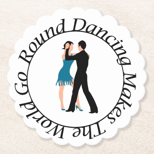 Coaster for the Round Danceer Kartonnen Onderzetters (Voorkant)