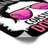 Coaster Hair Don't Care Roller Coaster Messy Bun T Poster (Hoek)