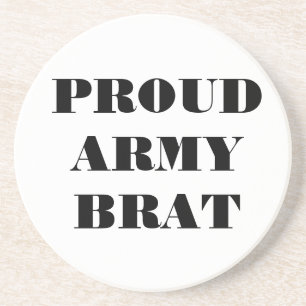 Coaster Trots trots op Army Brat Zandsteen Onderzetter