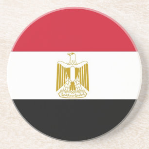 Coaster with Flag of Egypt Zandsteen Onderzetter