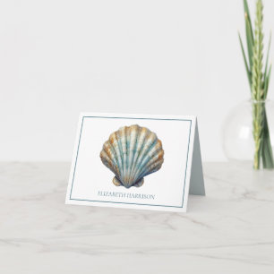 Coastère bleu saint coquille Coquille personnalisé