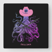 Coastère Cowgirl Silver rose Monogramme Horloge mu (Recto)