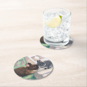 Coasters (Set of 6) Two Rabbits Ronde Kartonnen Onderzetter (Insitu)