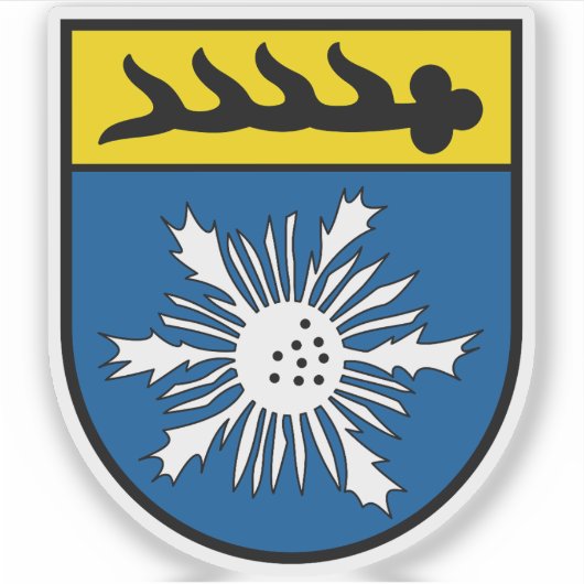 Coat of arms of Albstadt, Germany Sticker (Voorkant)