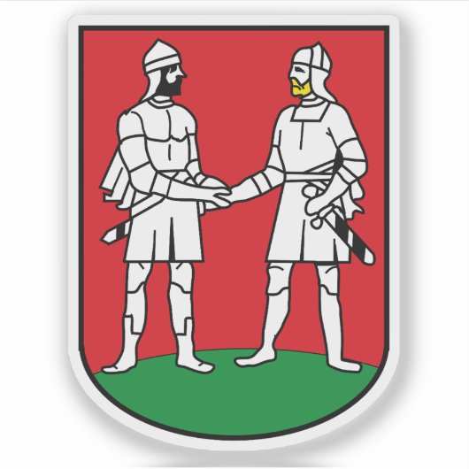 Coat of arms of Bünde, Germany Sticker (Voorkant)