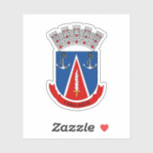Coat of arms of Cabo Rojo, Puerto Rico Sticker (Vel)
