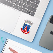 Coat of arms of Cabo Rojo, Puerto Rico Sticker (Laptop met iPhone)