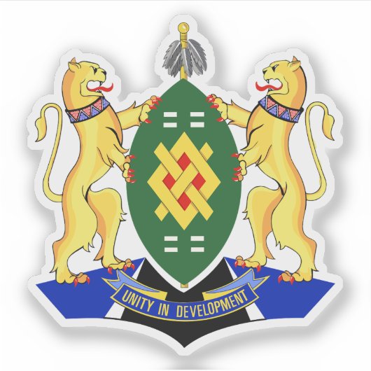 Coat of arms of Johannesburg, the Republic of Sout Sticker (Voorkant)