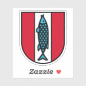 Coat of arms of Kaiserslautern, Germany Sticker (Vel)