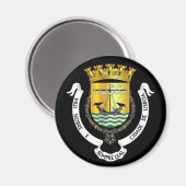 Coat of Arms of Lisbon, Portugal Magnet (Recto/Verso)
