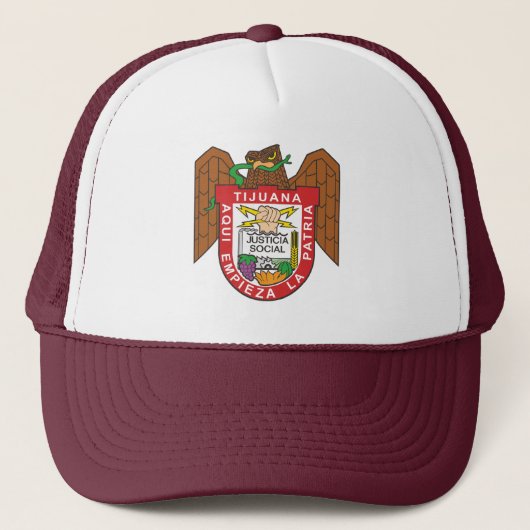 Coat of Arms of Tijuana, Mexico Trucker Pet (Voorkant)
