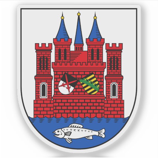Coat of arms of Wittenberg, Germany Sticker (Voorkant)