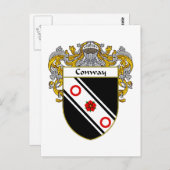 Coat of Arms van Conway (gemanteld) Briefkaart (Voorkant / Achterkant)