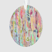 Coat van Vele Kleuren Acryl Ornament (voorkant)