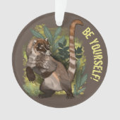 Coatamundi ou Coati noir blanc (devant)