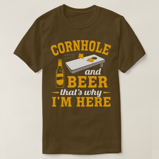 Coatgat en bakkersgat Funny Cornhole T T-shirt (Design voorkant)