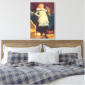 Coaxing Beter dan Teasing Charles Burton Barber Canvas Afdruk (Insitu (Slaapkamer))