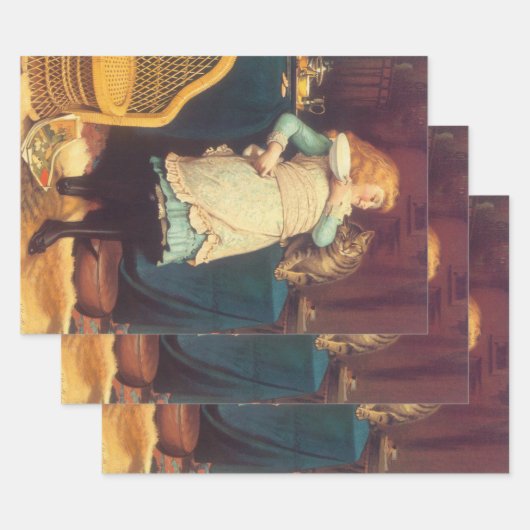 Coaxing Beter dan Teasing Charles Burton Barber Inpakpapier Vel (Set)