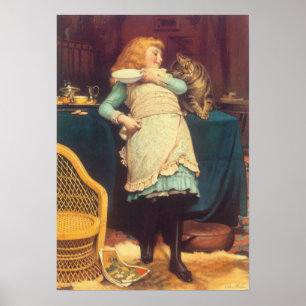 Coaxing Beter dan Teasing Charles Burton Barber Poster