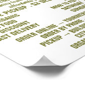 Cob, groenteboeren Adverteren Poster (Hoek)