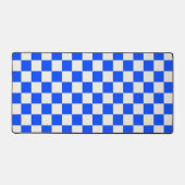 Cobalt and cream checkerboard pattern (Recto)