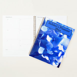 Cobalt bleu floral élégant bleu hydrangées