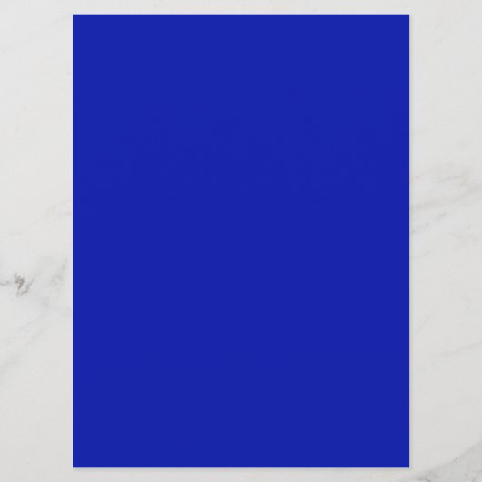 Cobalt bleu personnalisable menu plat mariage (Dos)
