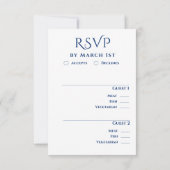 Cobalt Blue and Lemon Yellow RSVP Wedding  (Dos)