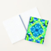 Cobalt Blue et Lime Green Tie Dye Journal Motif (Intérieur)