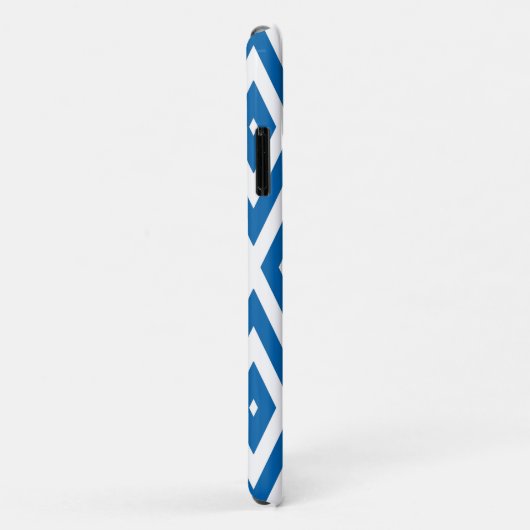 Cobalt Blue Moods Diamond Chevrons Case-Mate iPhone Case (Achterkant/rechts)