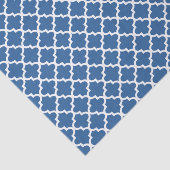 Cobalt Blue Moroccan Tile Trellis Tissuepapier (Detail)