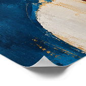 Cobalt Ember Art mural abstrait moderne (Coin)
