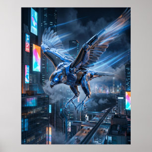 Cobalt Falcon Duikvlucht Poster