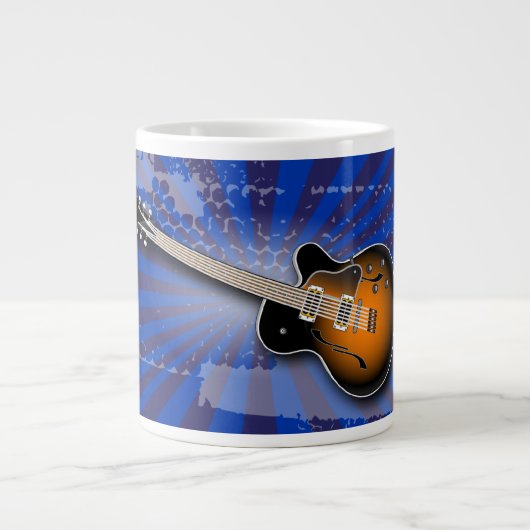 Cobalt Grunge Burst Guitare Spécialité Mug (Devant)