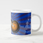 Cobalt Grunge Burst Guitare Spécialité Mug (Droite)