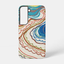 Cobalt Terracotta Kustlijn Android Hoesje