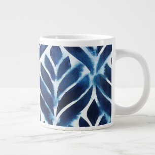 Cobalt Watercolor Tegels IV Jumbo Mok