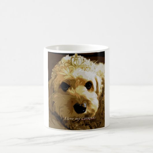 CobaltMoonDesign I hou van mijn Cavapoo-Mok Koffiemok (Center)