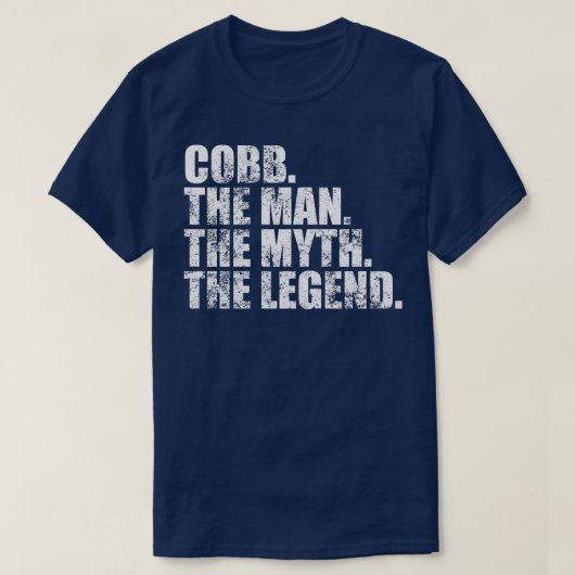CobbCobb Achternaam Cobb Achternaam C T-shirt (Design voorkant)